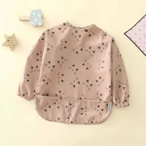-Clearance- KUBY Baby Kids Waterproof sleeved bib Smock Feeding Bib（1~3years，80~100cm）