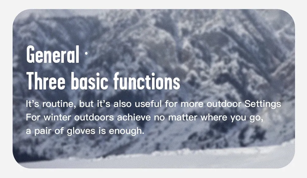 3M Black Waterproof Winter Gloves - Warm Cycling, Outdoor Sports