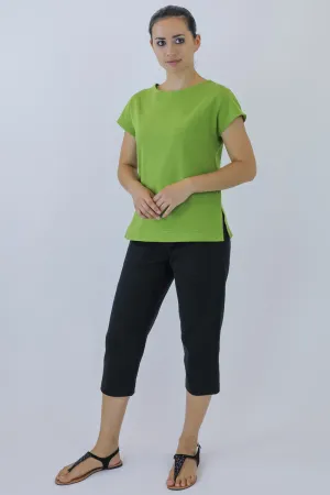 7/8 Length Cotton-Blend Women's Pants CK-07