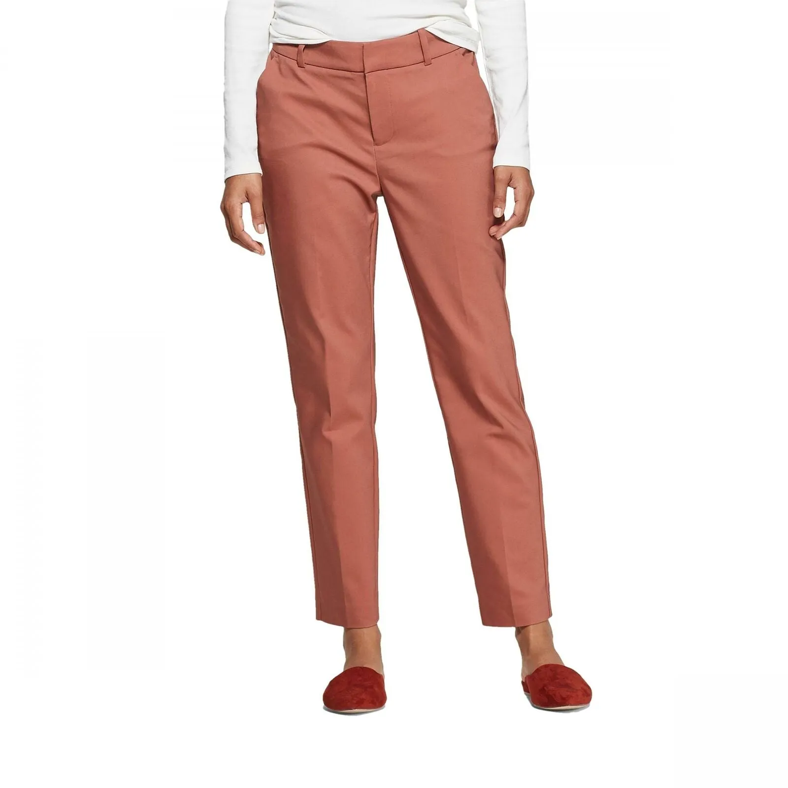A New Day Women's Mid Rise Straight Leg Slim Ankle Pants