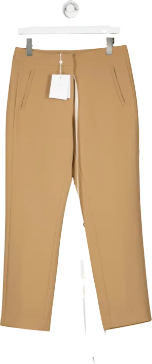 Aavelle Beige Classic Trousers In Camel UK M