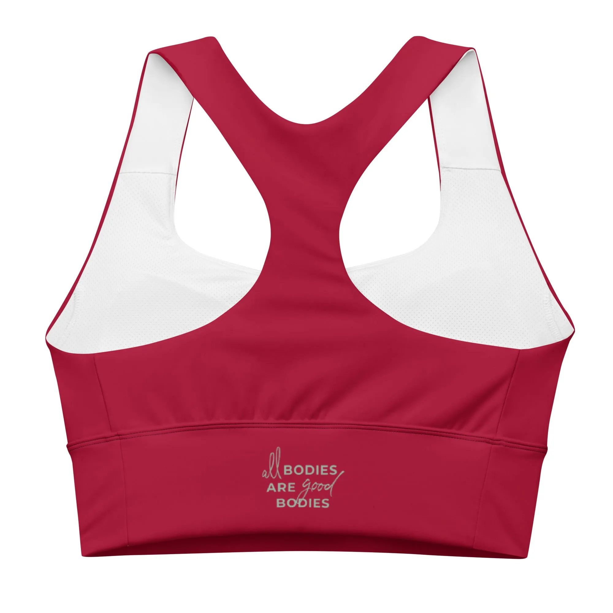 All Bodies Are Good Bodies Longline sports bra