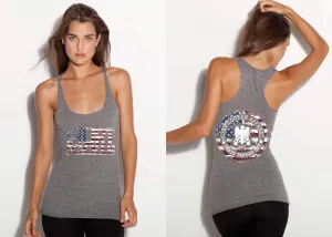Americana Classic - Women's grey triblend tank