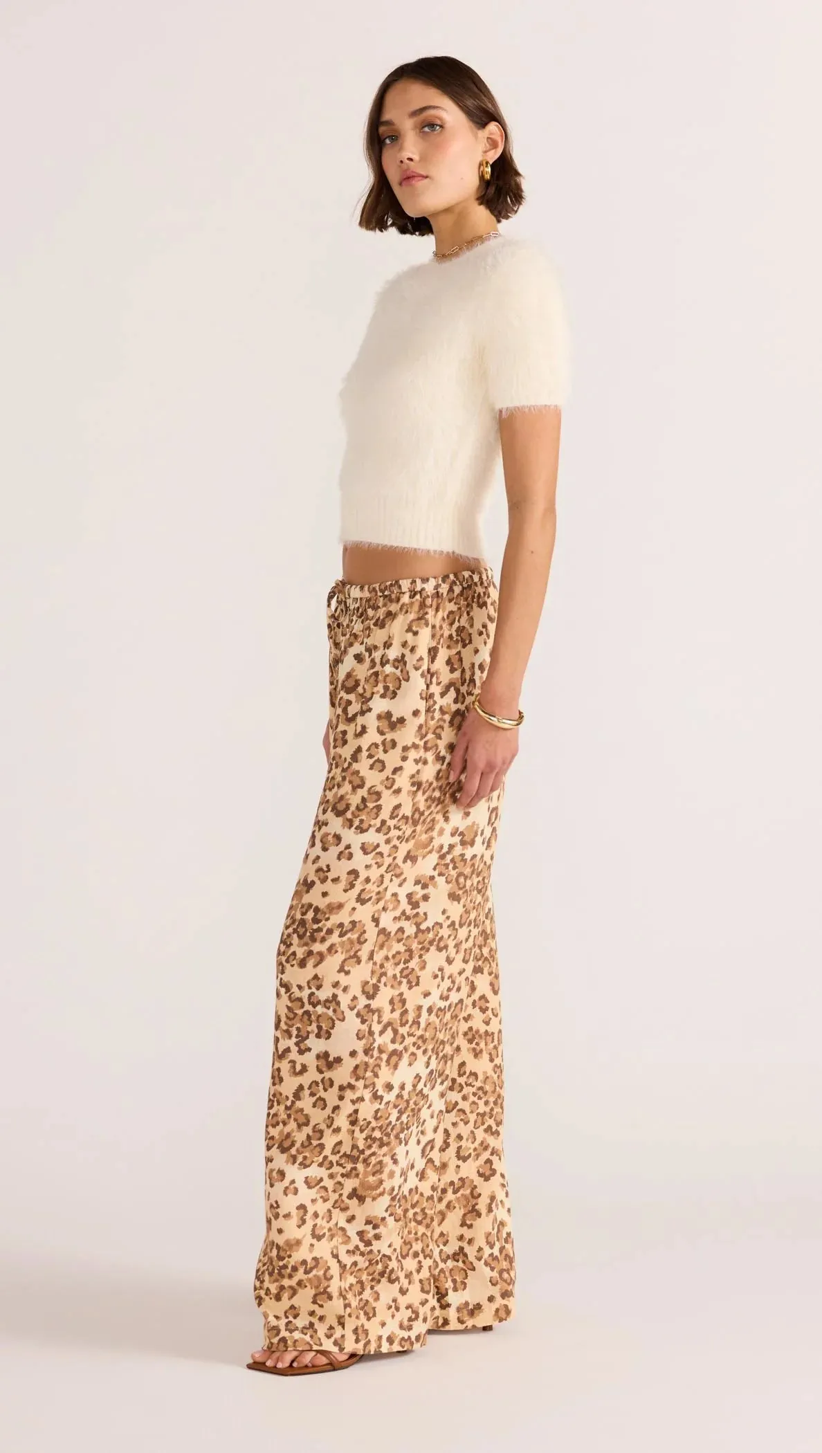 Arden Drawstring Pant | Leopard