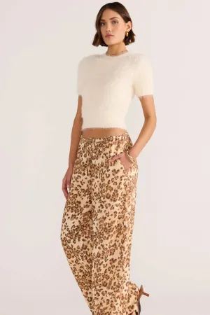 Arden Drawstring Pant | Leopard