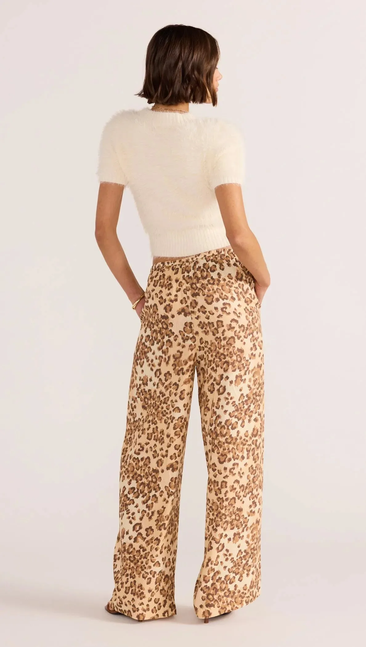 Arden Drawstring Pant | Leopard