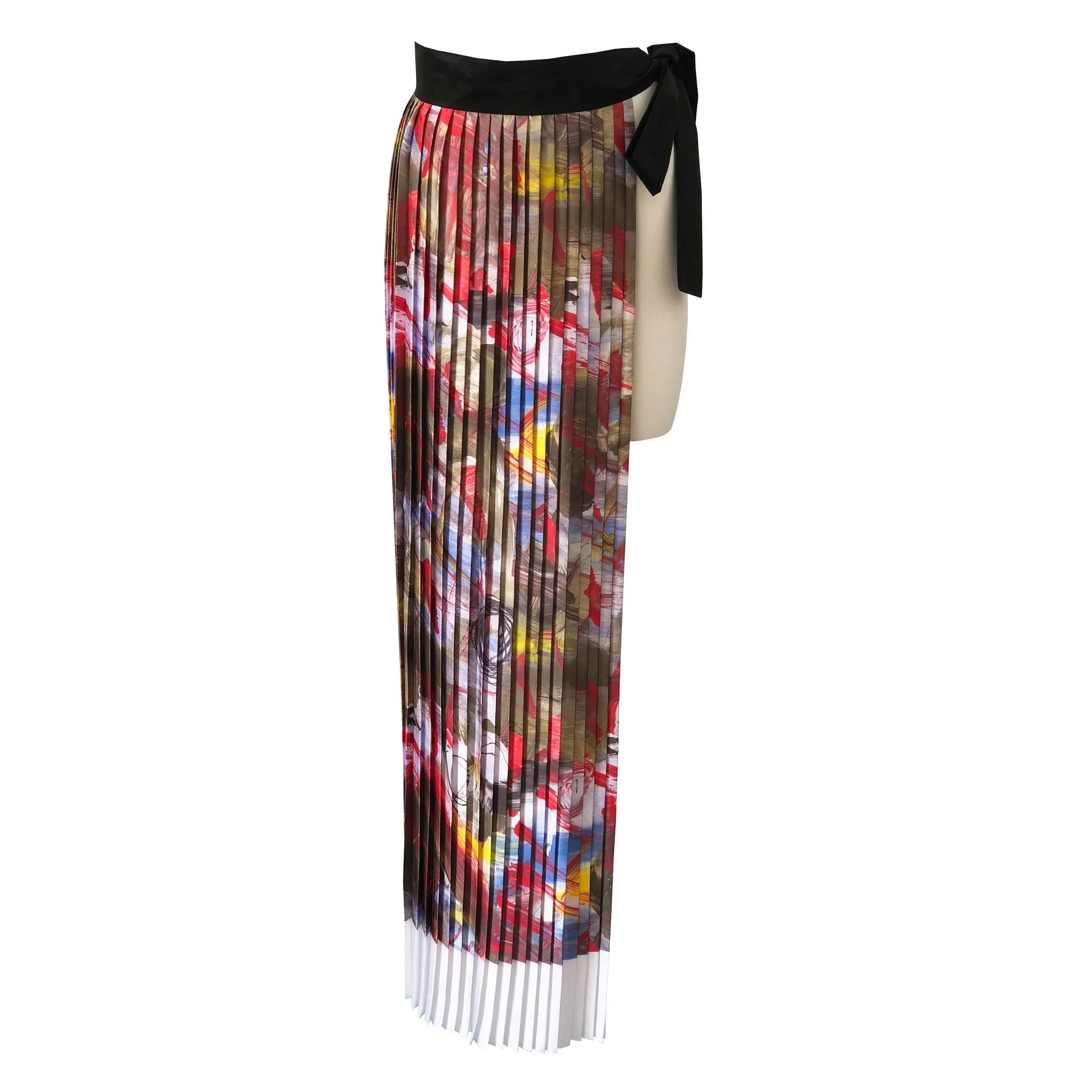Arshys-Michelangelo pleated belt-skirt