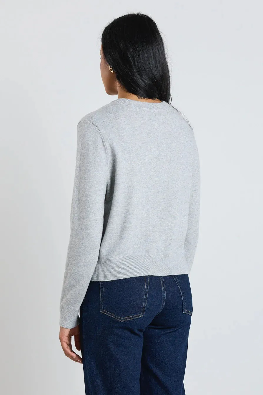 Autograph Cashmere Blend Cardigan Grey/Marle