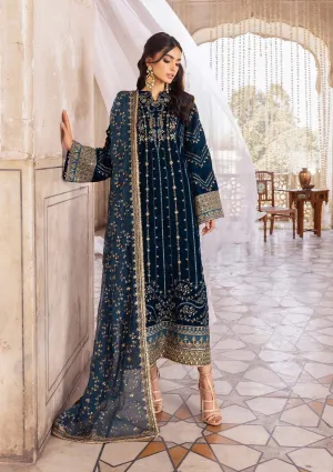 BAAGH - LOOK 01 | AIK Atelier Baagh Unstitched Velvet Winter Collection 2022 | Unstitched Embroidered Velvet Suits