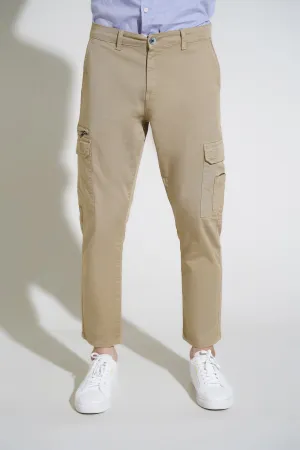 Beige Jogger Fit Men's Fashion Pant