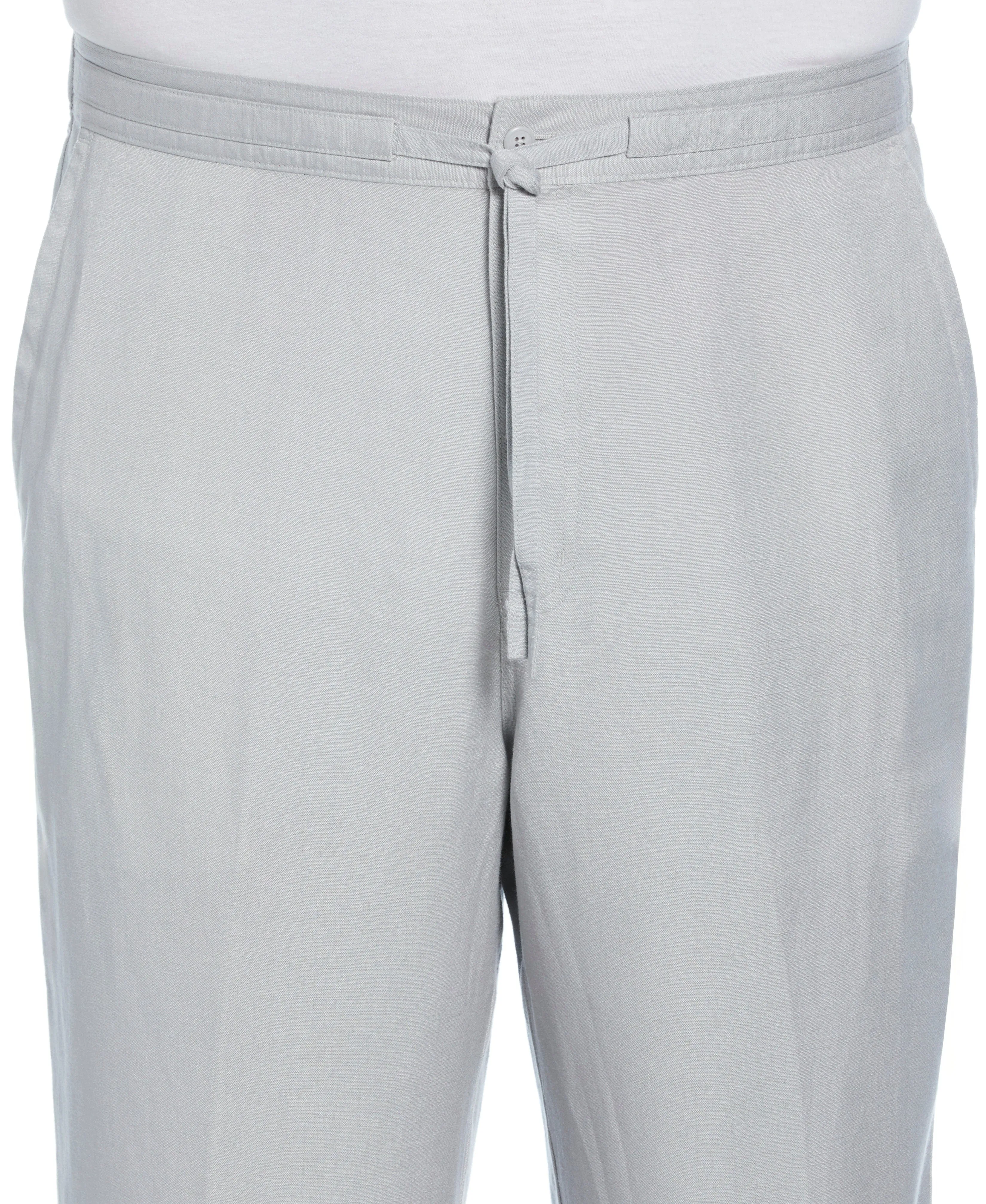 Big And Tall Linen Blend Core Drawstring Pant