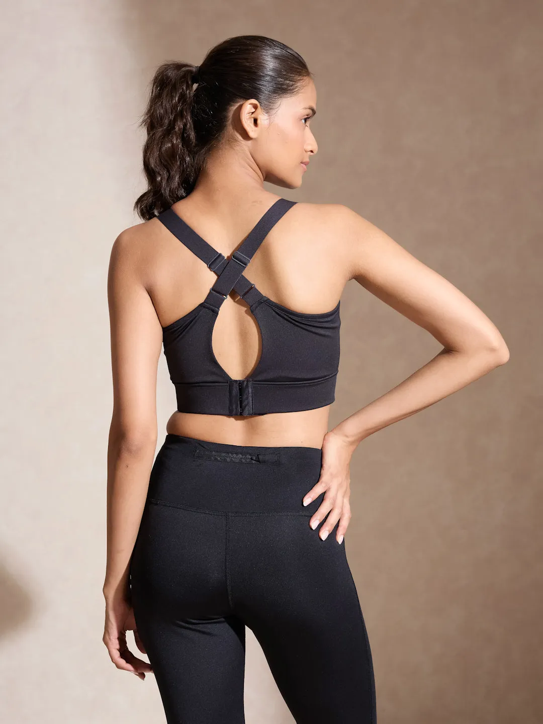 Black Ultimate Sports Bra & Ath Perform 7/8 High Waist Leggings