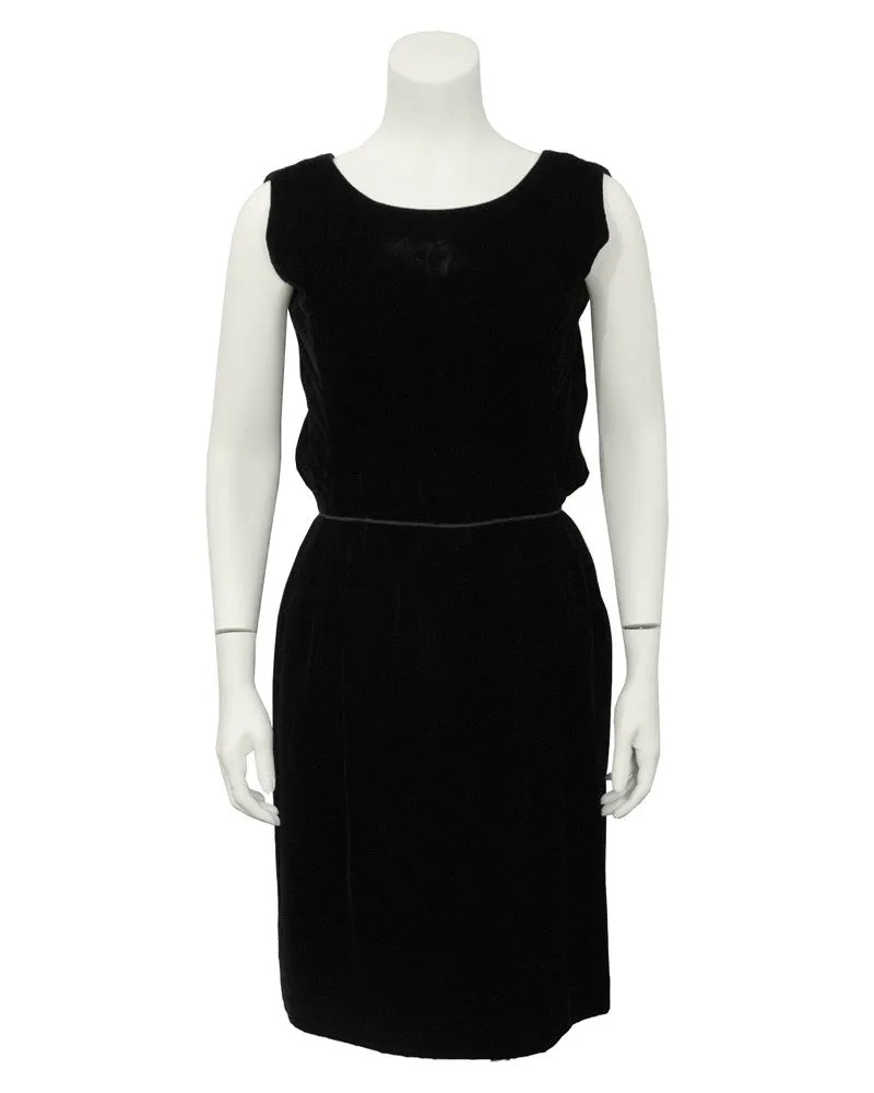 Black Velvet Cocktail Dress