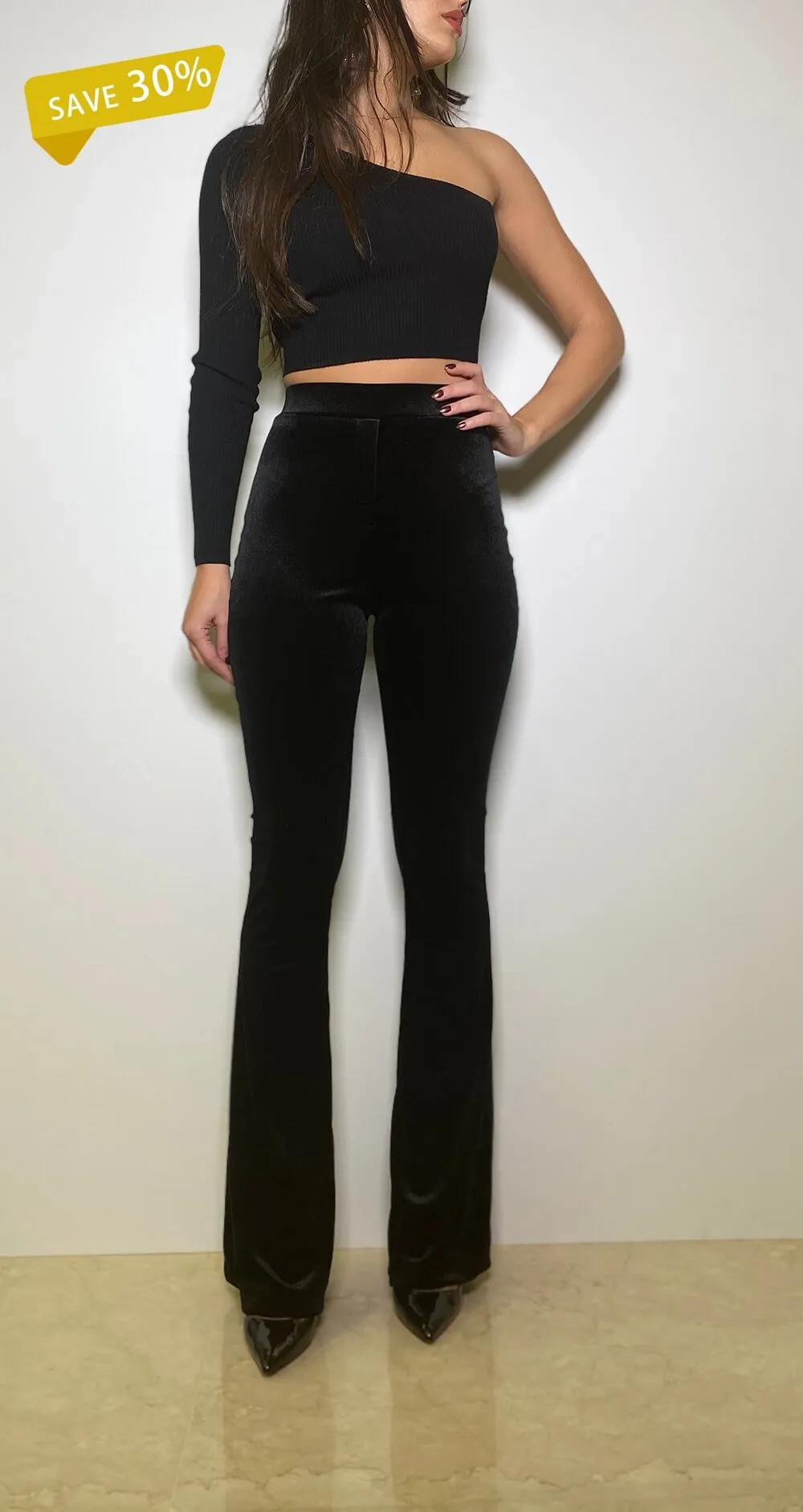 Black Velvet Pants