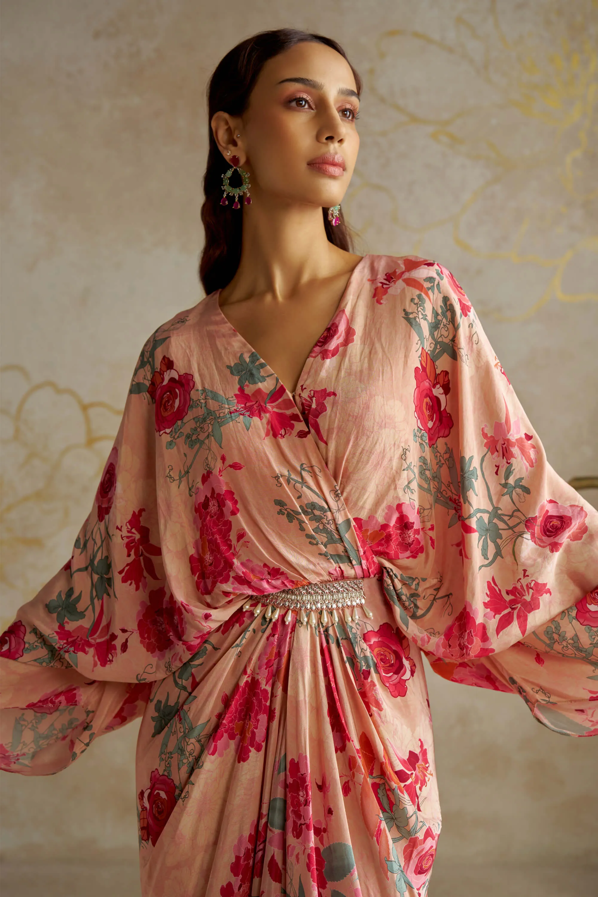 Blush rose kaftan kurta and pants