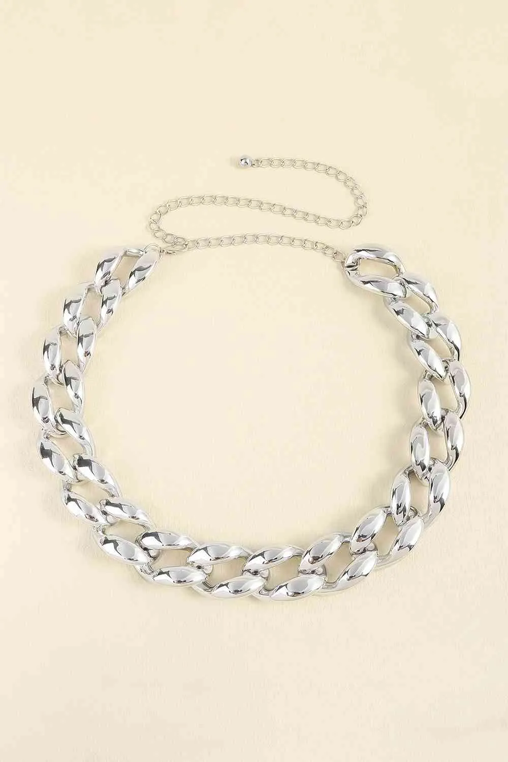 Bold Acrylic Curb Chain Belt