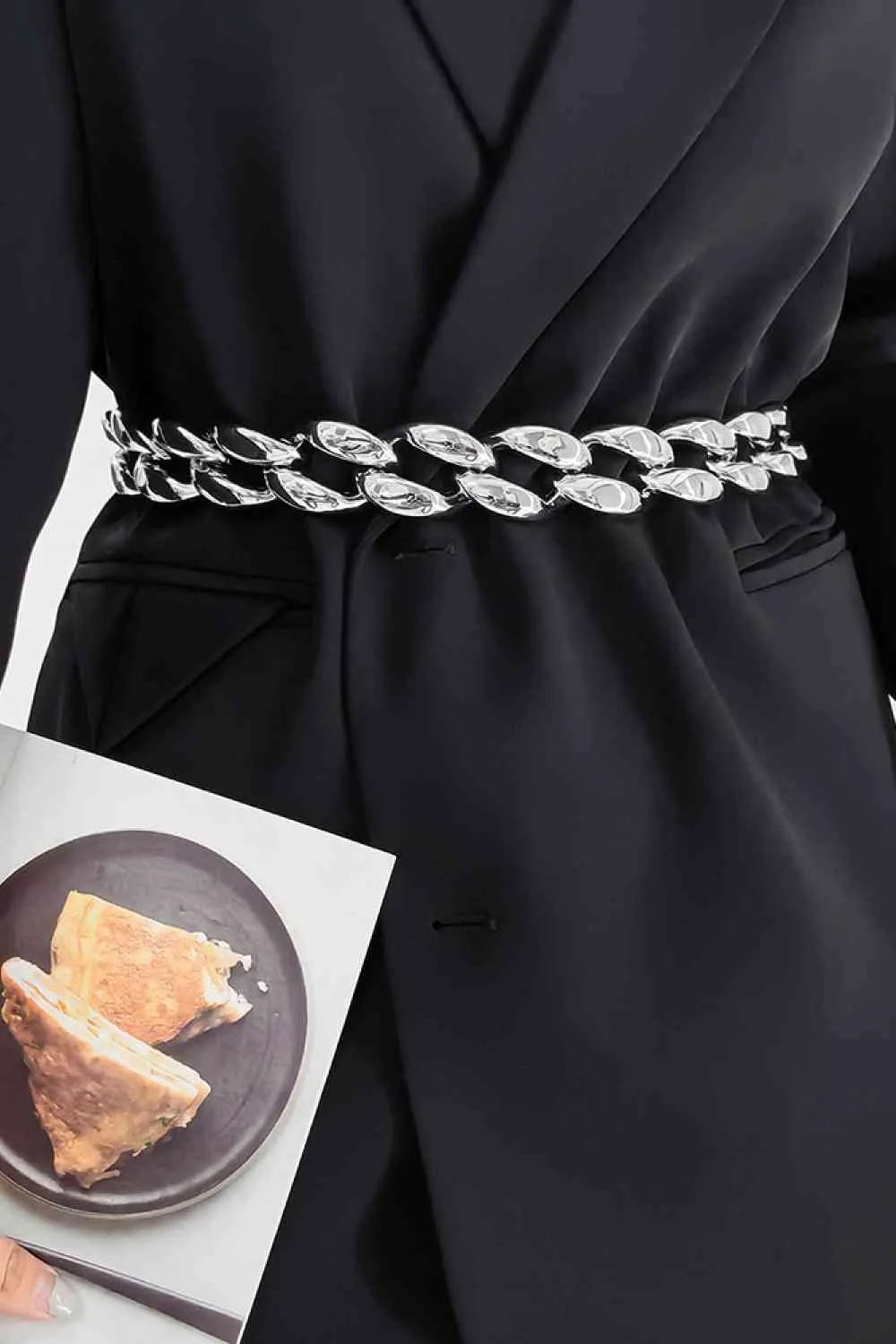 Bold Acrylic Curb Chain Belt