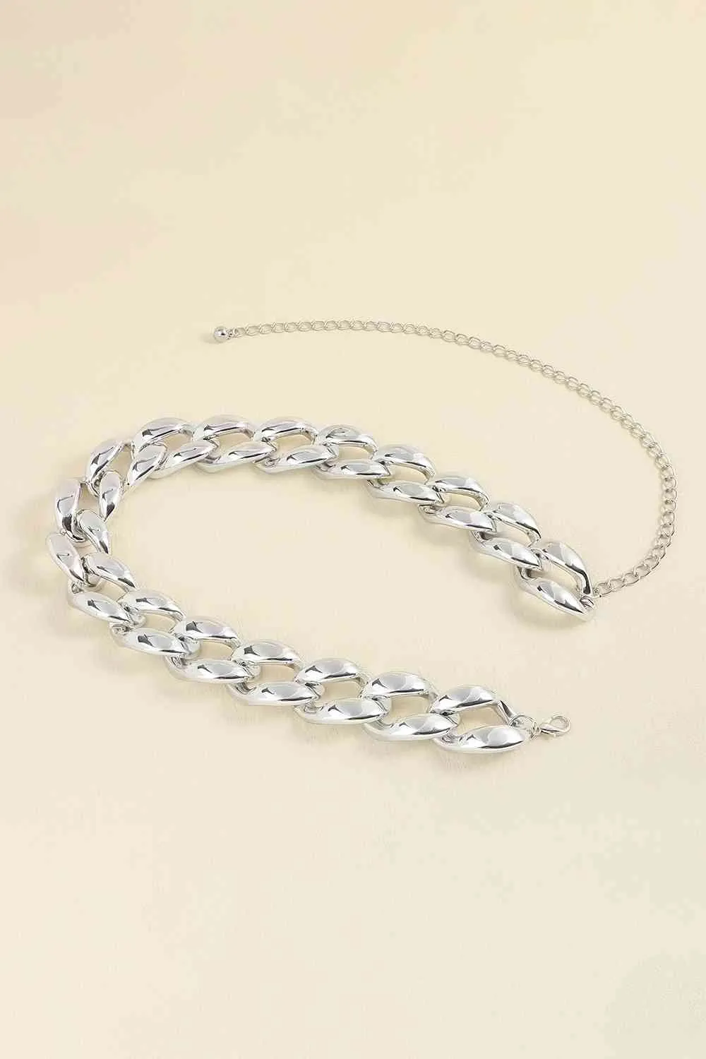 Bold Acrylic Curb Chain Belt