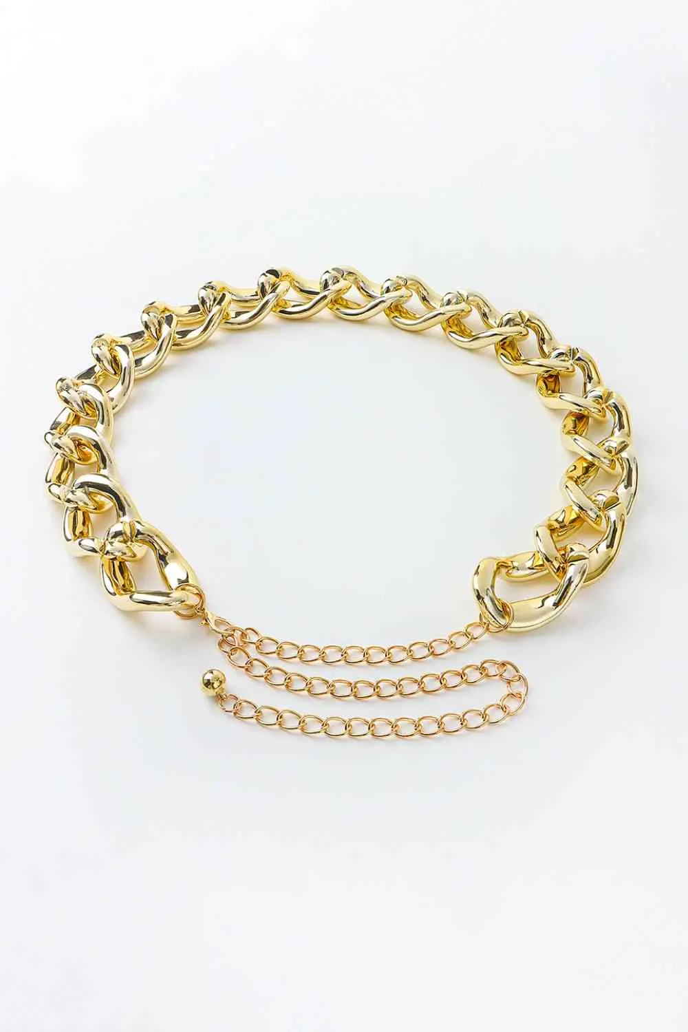 Bold Acrylic Curb Chain Belt