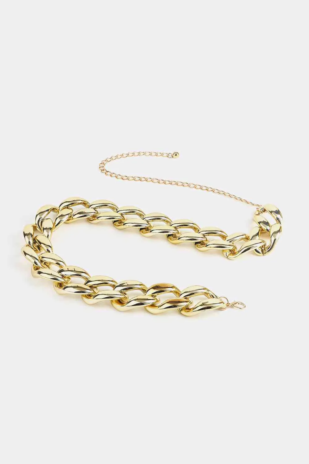 Bold Acrylic Curb Chain Belt