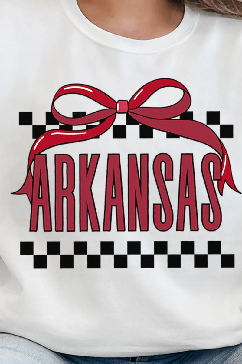 Bow Arkansas Check Unisex NuBlend Crew Sweatshirt