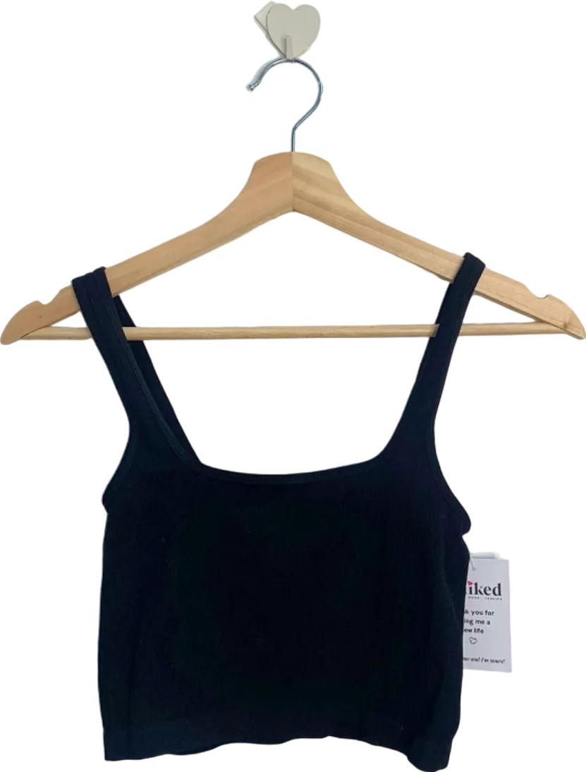 Bozzolo Black Cropped Tank Top S/M