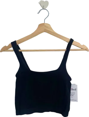 Bozzolo Black Cropped Tank Top S/M