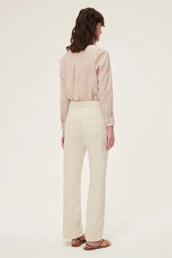 CELESTE TENCEL BLEND WIDE LEG TROUSER