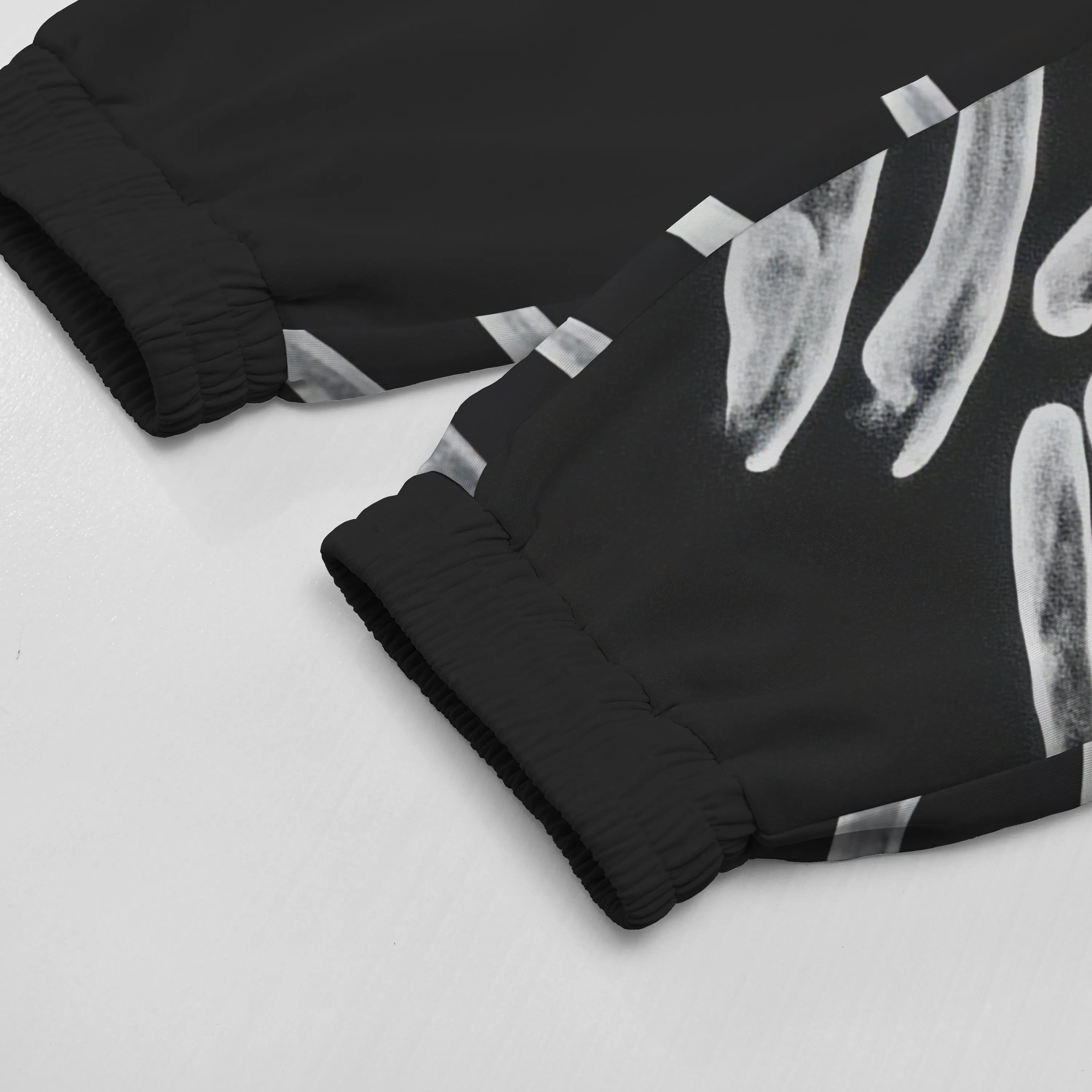 Centipede Skull Print Elastic Waist Sports Sweatshirt Pants