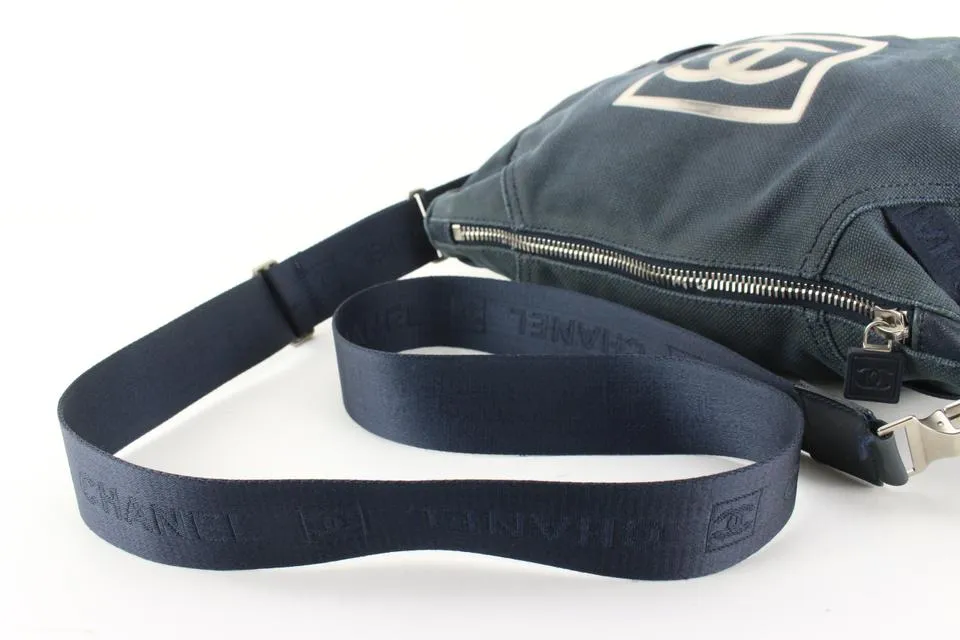 Chanel Navy CC Logo Sports Messenger Crossbody 56cc76s