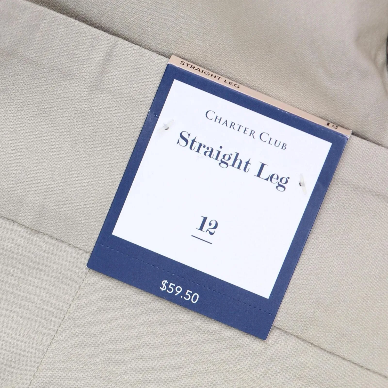 Charter Club Women's Cambridge Straight Leg Pants Sedona Dust Brown 12