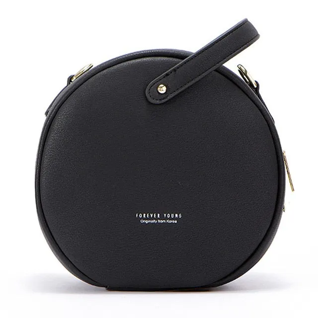 Circular Design Women  Leather Handbag