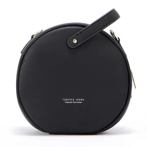 Circular Design Women  Leather Handbag