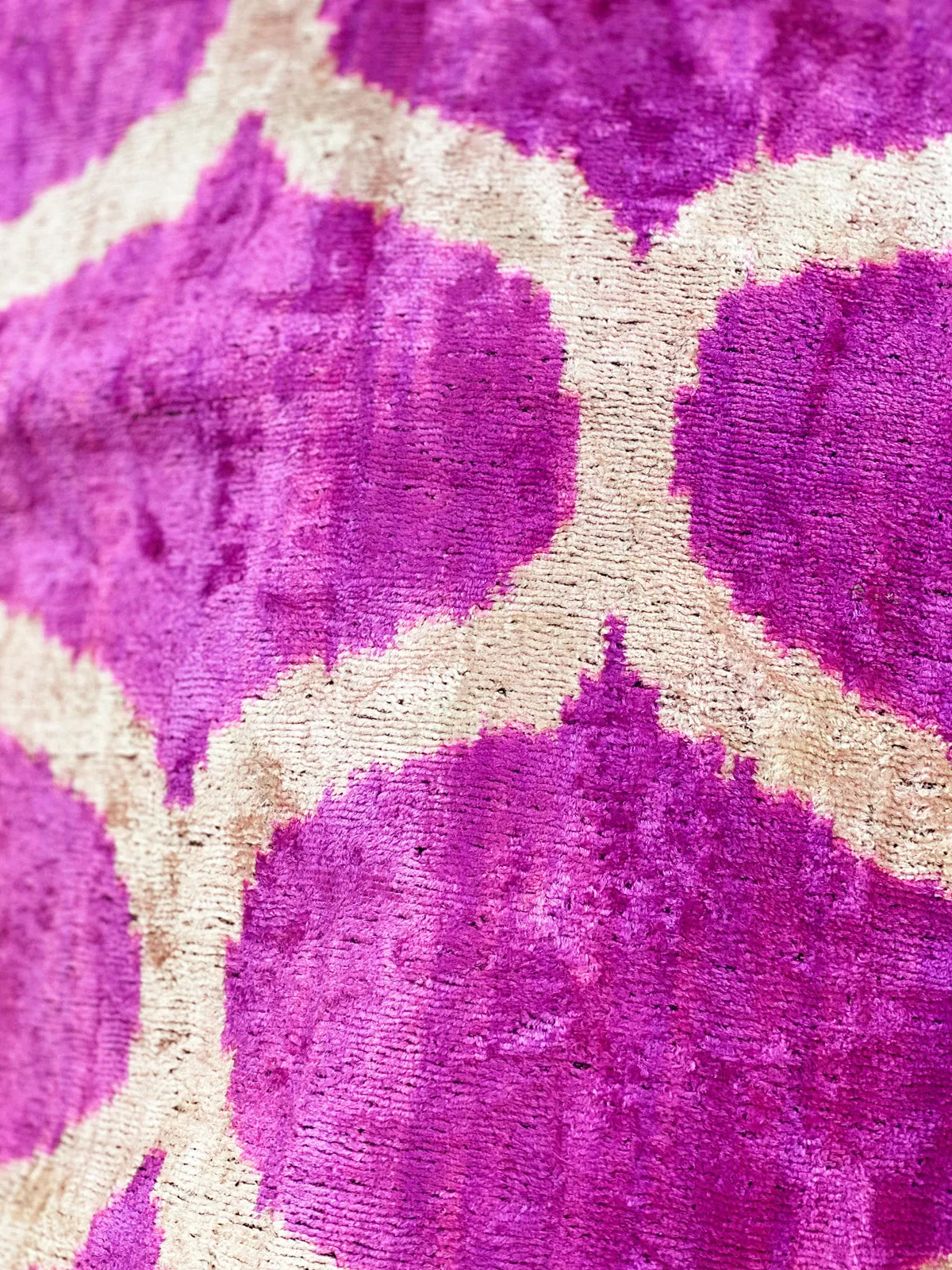 Classic Magenta Ogee Square Pillow Cover
