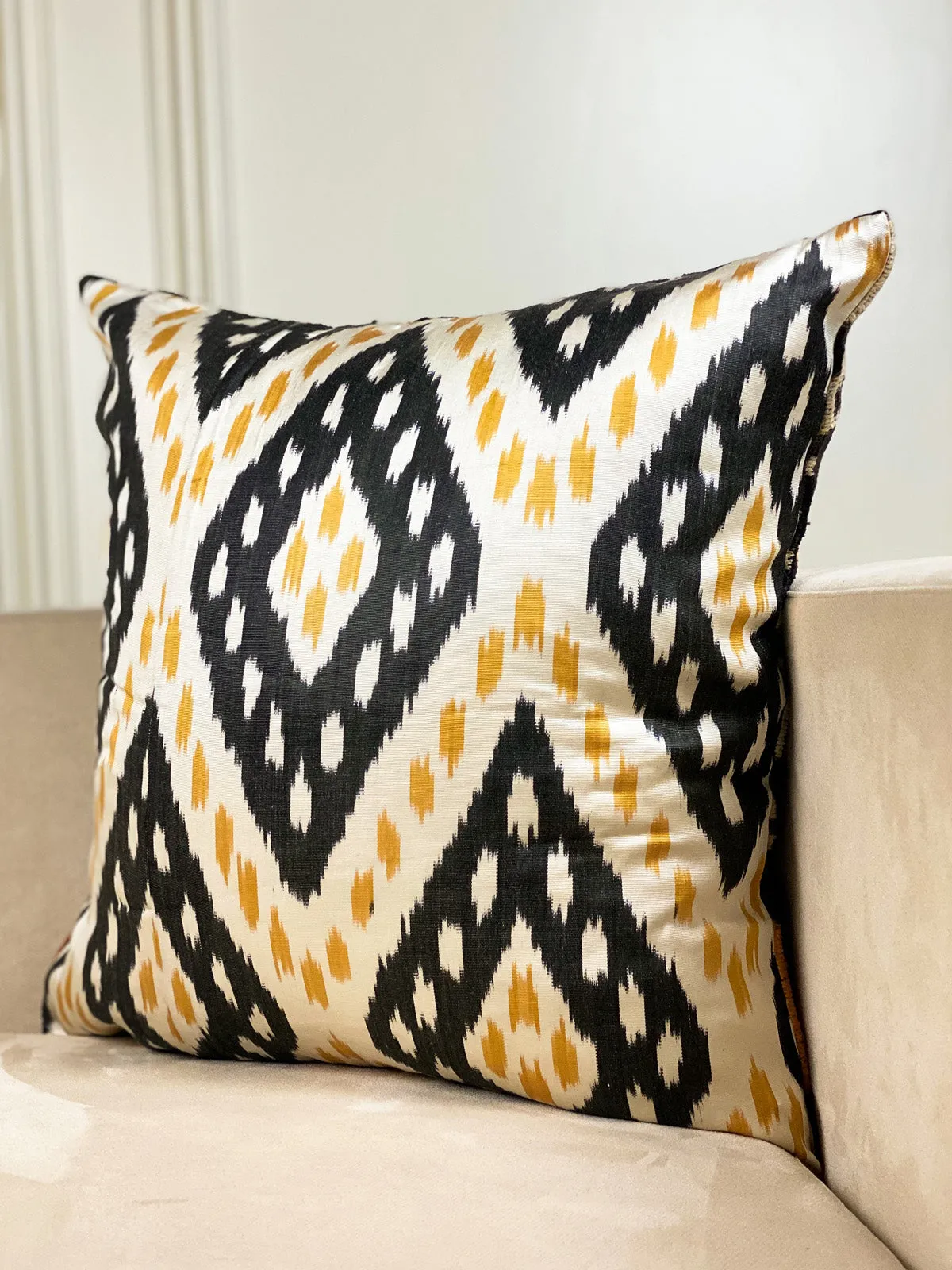 Classic Midnight Flame Square Pillow Cover