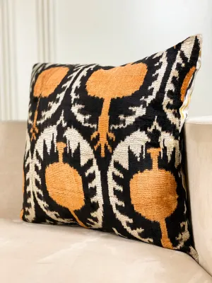 Classic Midnight Flame Square Pillow Cover