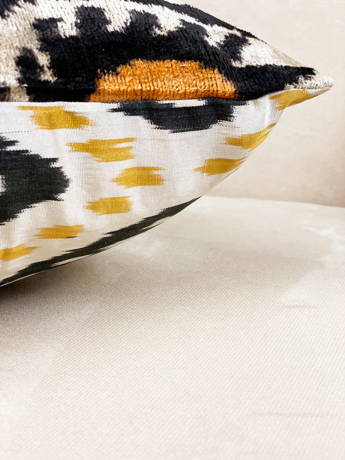 Classic Midnight Flame Square Pillow Cover