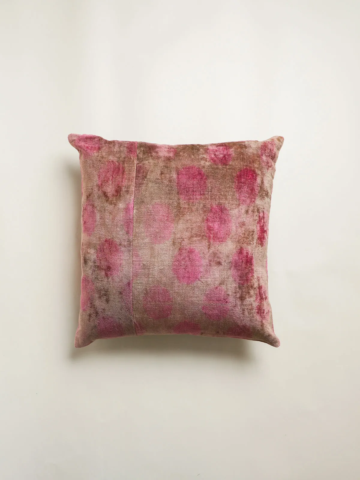 Classic Pink Polka Square Pillow Cover