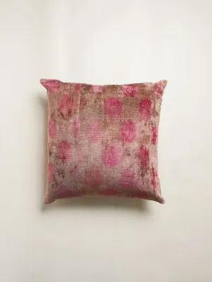 Classic Pink Polka Square Pillow Cover