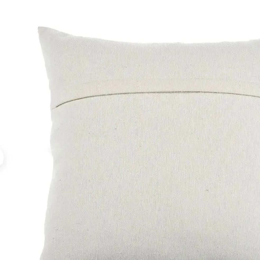 Colorful Geometry Embroidered Wool Throw Cushion Cover