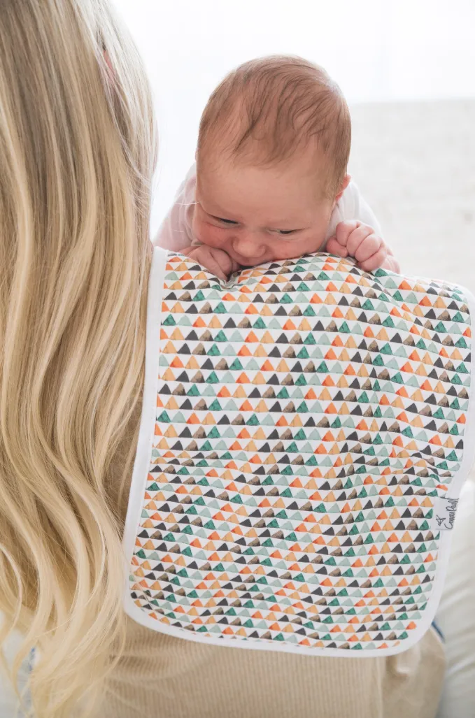 Copper Pearl Single Burp Cloth- Bison