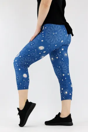 Cosmic Sunshine - Casual - Capri Leggings
