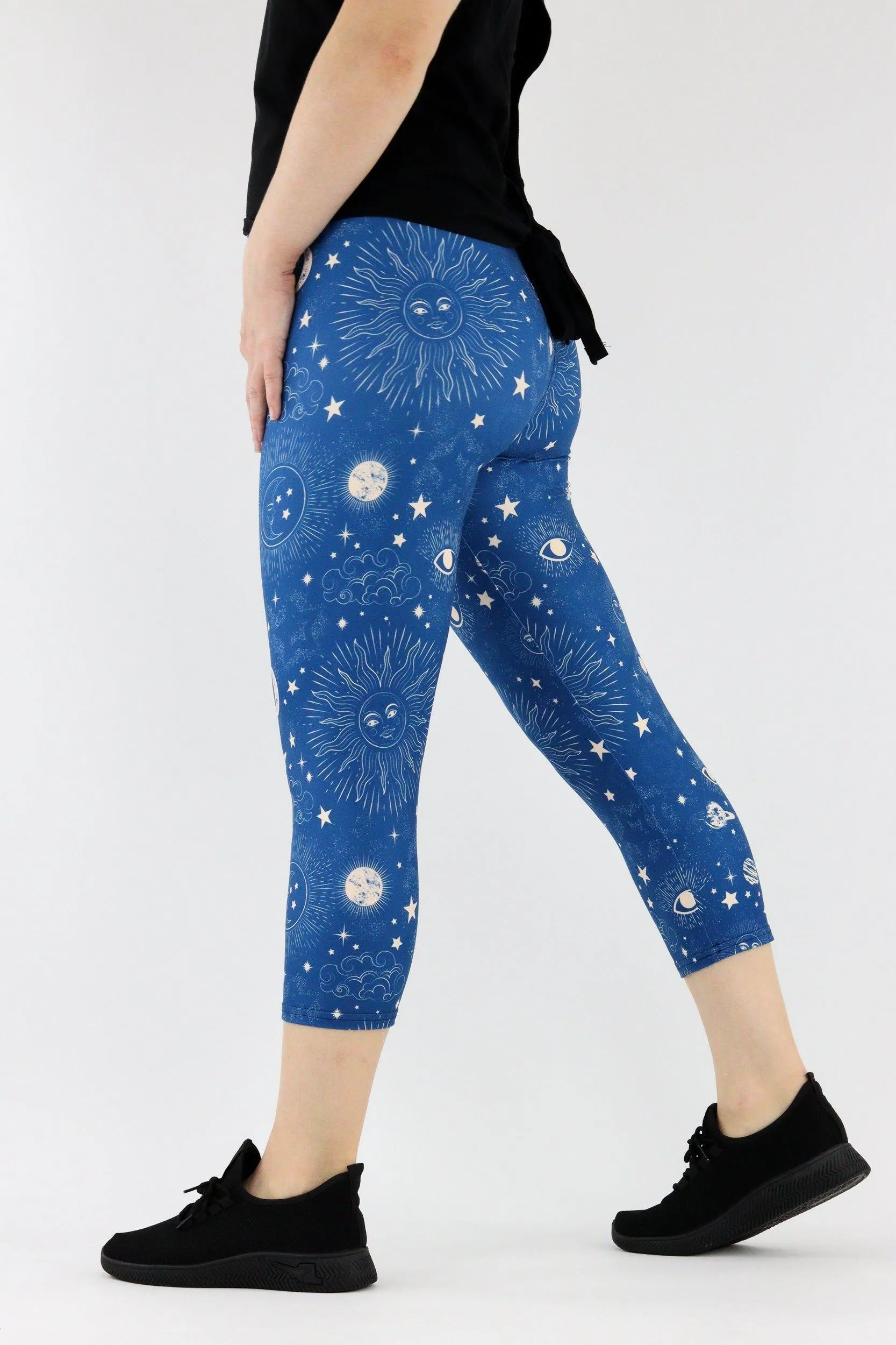 Cosmic Sunshine - Casual - Capri Leggings