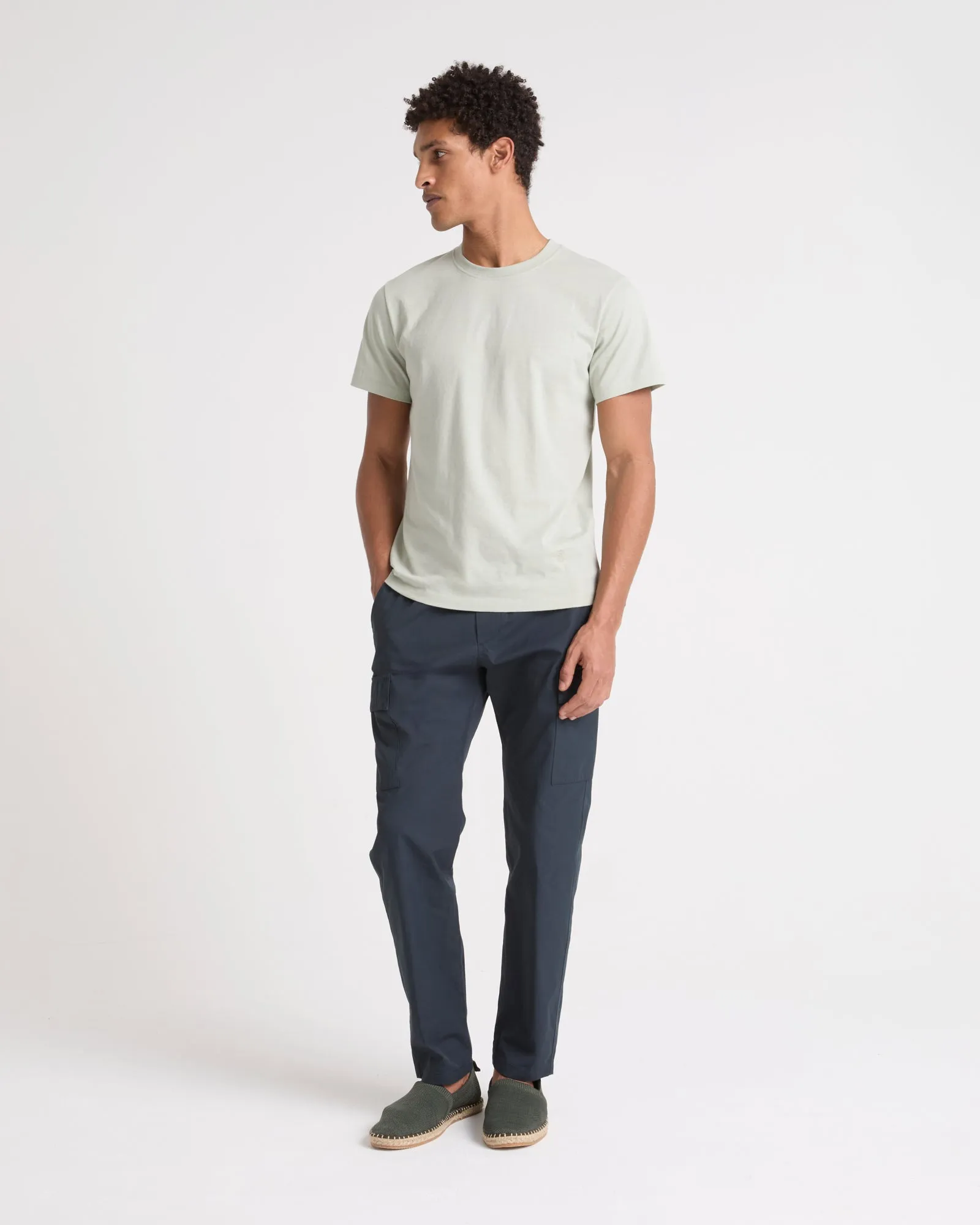 Cotton-blend cargo trousers