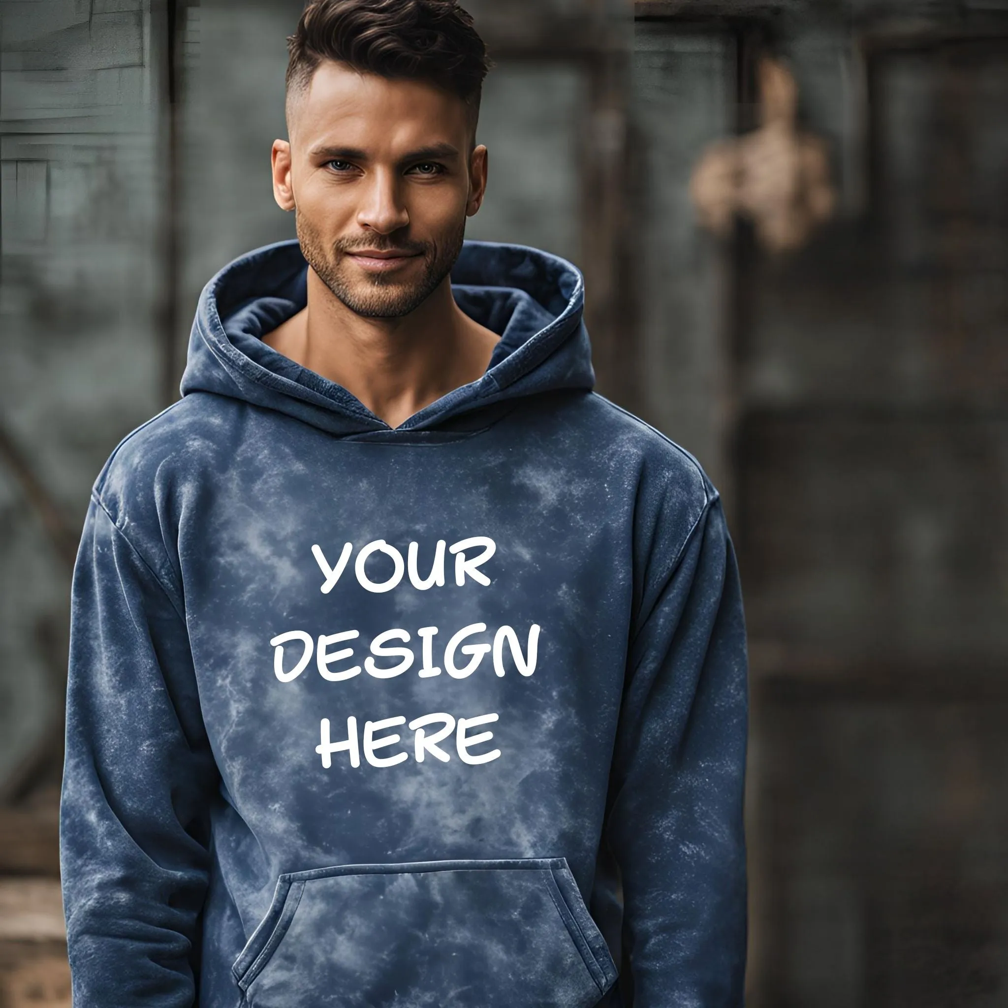Custom Unisex Acid Washed Hoodie
