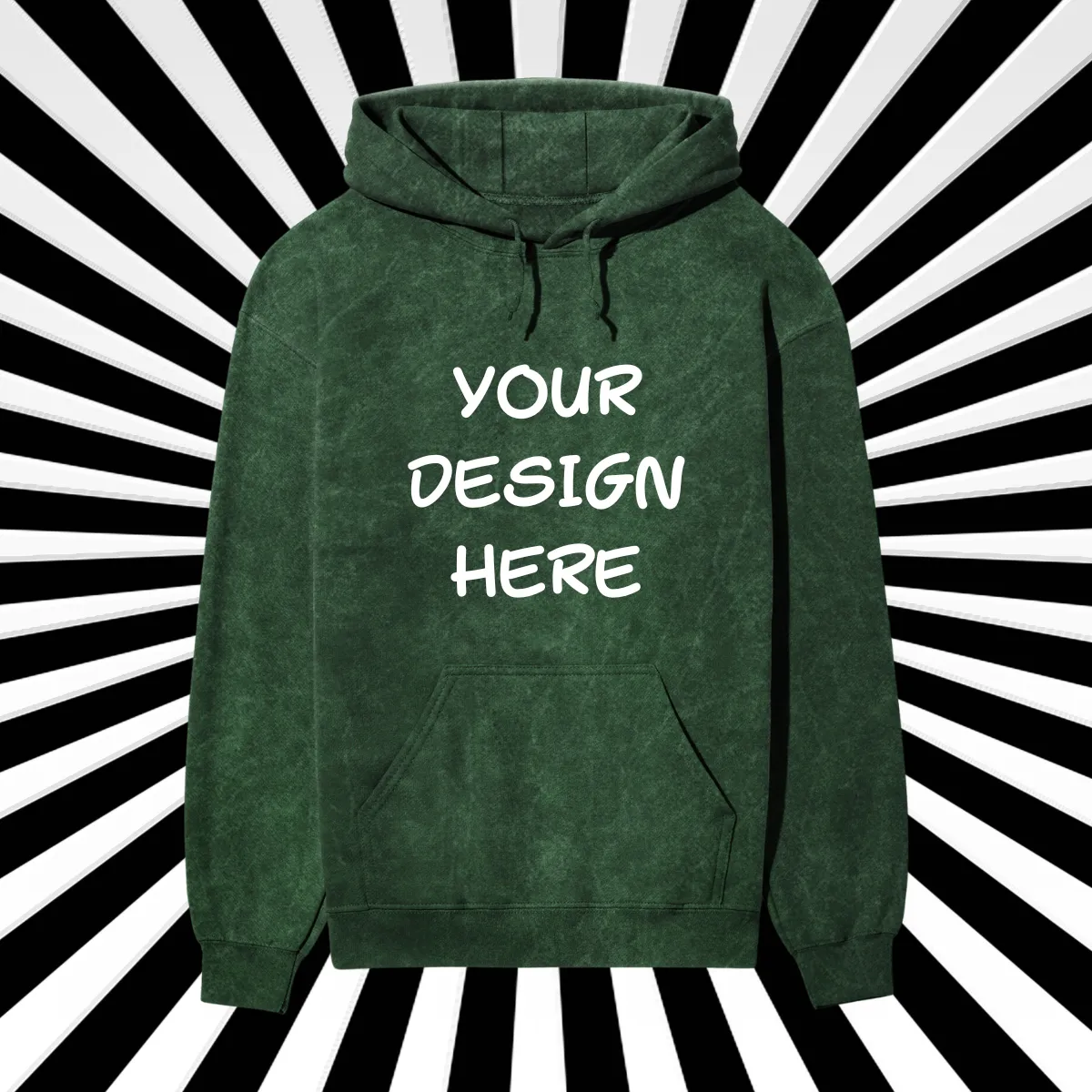 Custom Unisex Acid Washed Hoodie