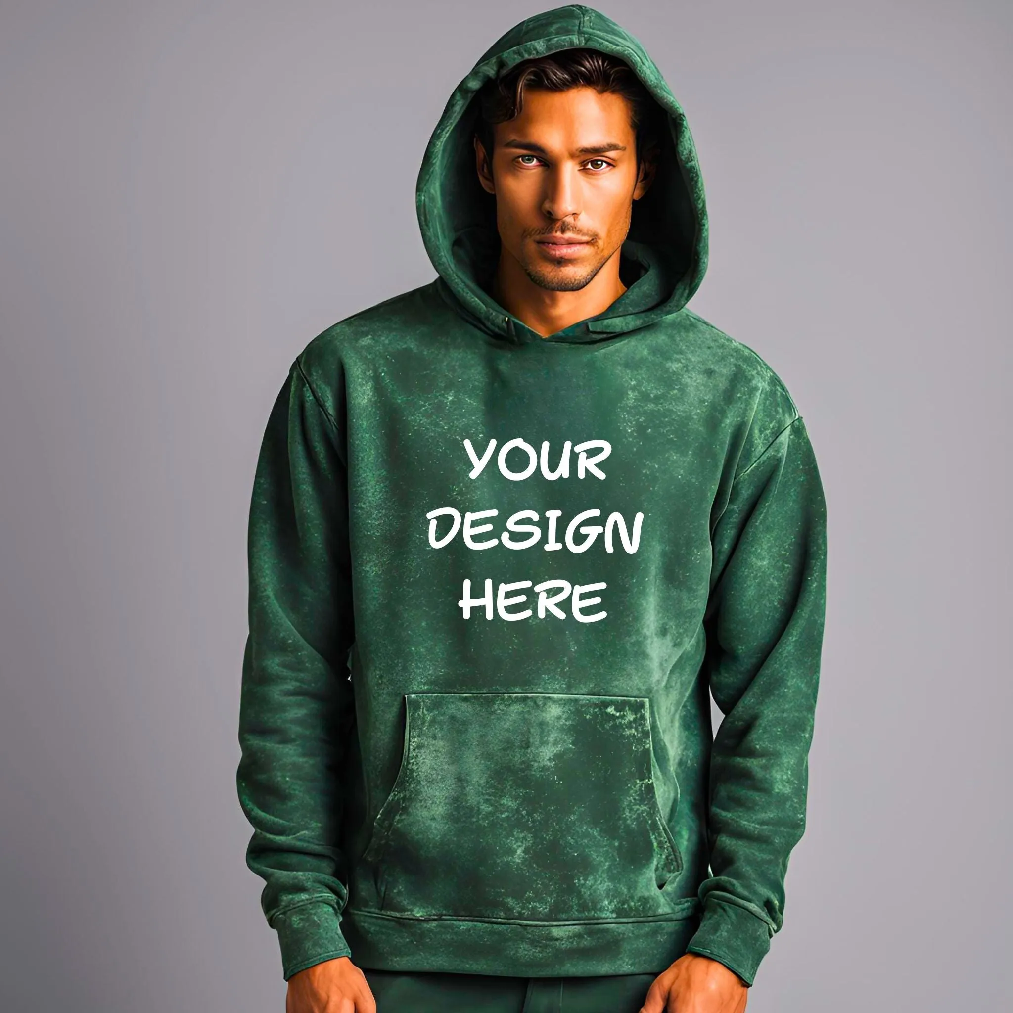 Custom Unisex Acid Washed Hoodie