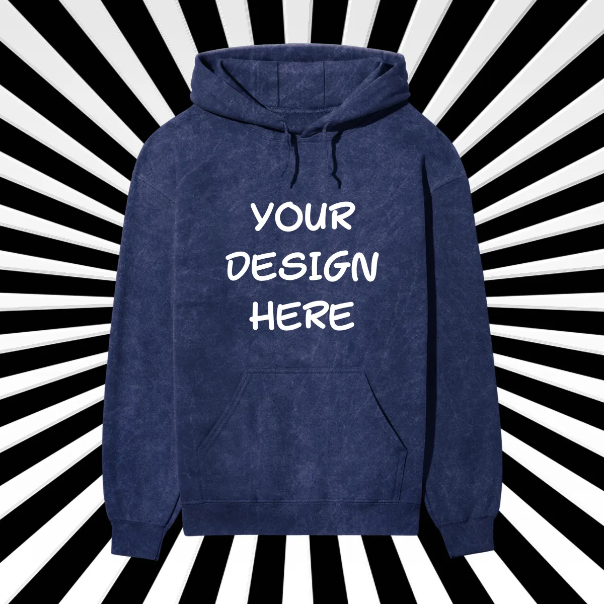 Custom Unisex Acid Washed Hoodie