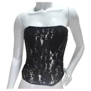 Dolce & Gabbana Lace Panelled Corset Top