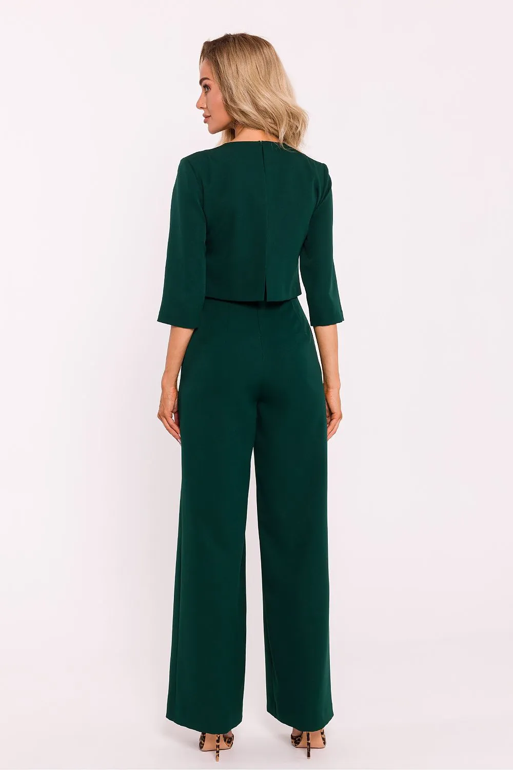Double-Layered Wide-Leg Jumpsuit